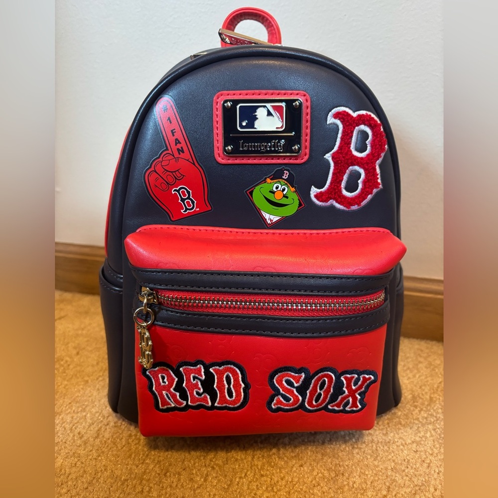 Loungefly MLB Boston Red Sox Mini Backpack